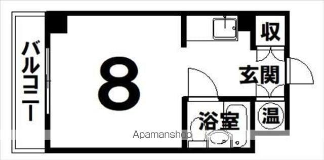 クラックスハイム第3帯広(ワンルーム/4階)の間取り写真