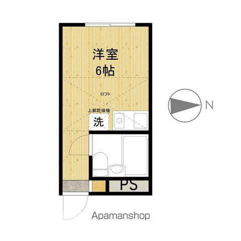 パークプルメリア(ワンルーム/1階)の間取り写真