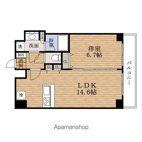 PRESSANCE立売堀パークシティ(1LDK/10階)の間取り写真