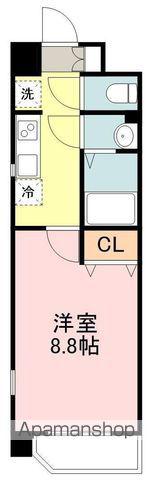 アーバンフラッツ長町(1K/3階)の間取り写真