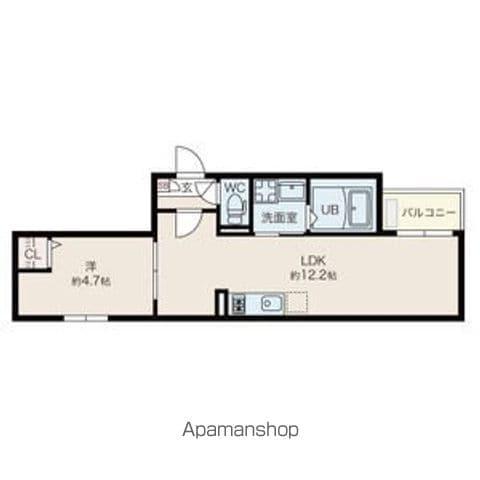 JACK KOSHINⅠ(1LDK/3階)の間取り写真
