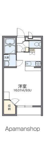 レオパレスパル北方Ⅱ(1K/1階)の間取り写真