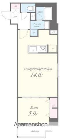 メイプル アンジュ(1LDK/1階)の間取り写真