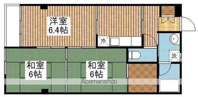 テシマプラザ(3K/3階)の間取り写真