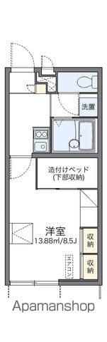 レオパレス飯塚2(1K/1階)の間取り写真
