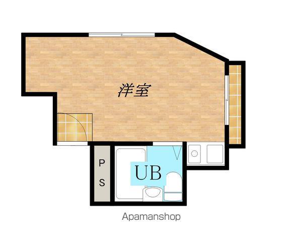 アンサンブルK(1K/3階)の間取り写真