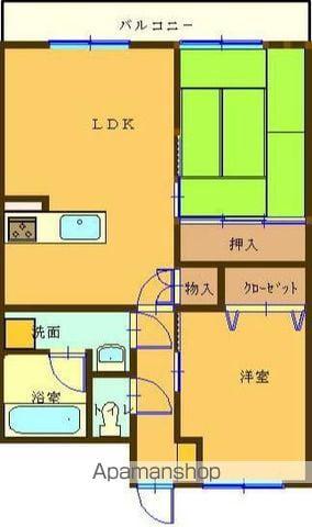 エクセル野田(2LDK/3階)の間取り写真