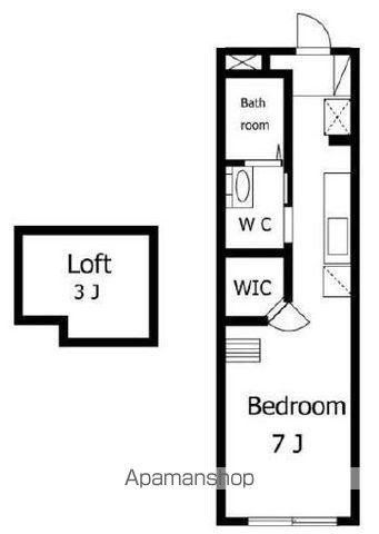 江古田の森(ワンルーム/2階)の間取り写真