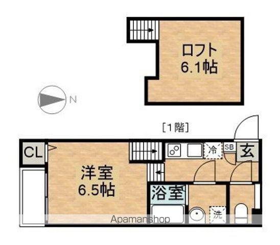 ATTA HOUSE(1K/2階)の間取り写真