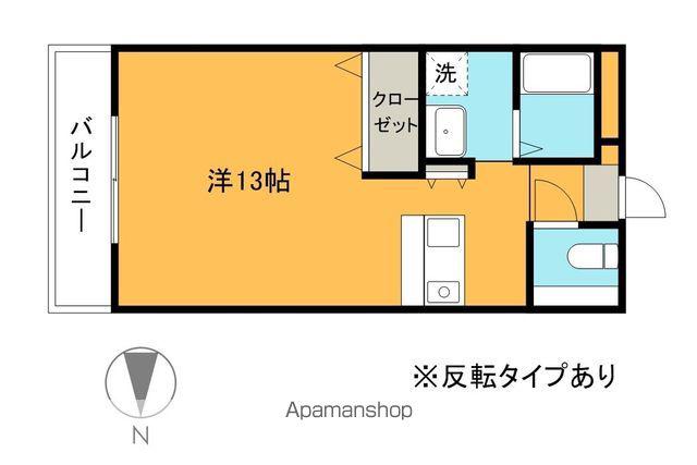 プレミール3番館(ワンルーム/1階)の間取り写真