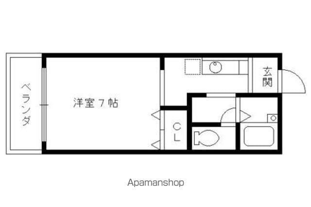 SALA PRIMARIA(1K/2階)の間取り写真