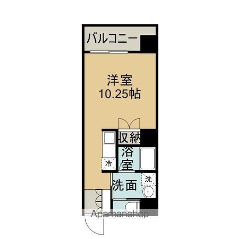 ウィステリア樋之口(ワンルーム/4階)の間取り写真