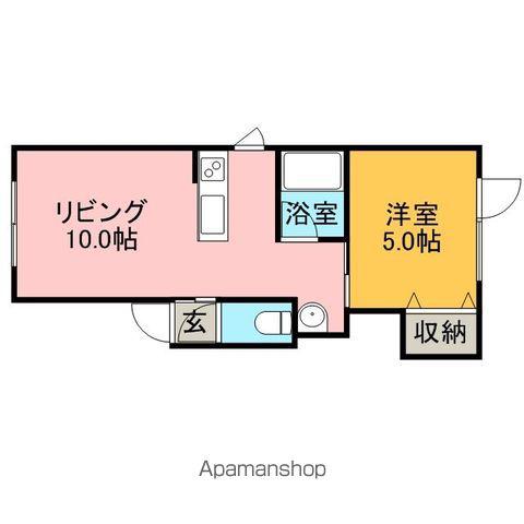 メゾンセリオ北34条(1LDK/3階)の間取り写真