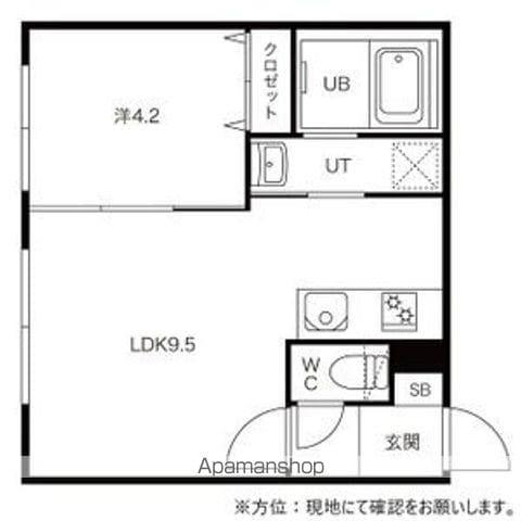 アミーナⅦ(1LDK/2階)の間取り写真