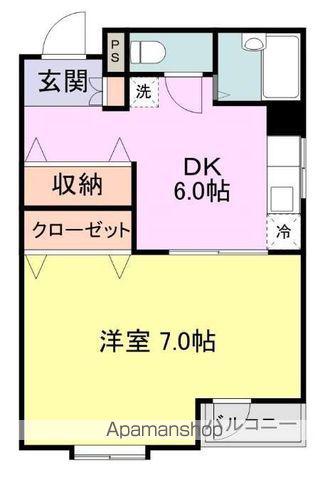 メゾンルーチェ(1DK/3階)の間取り写真