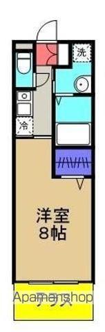 アン・フィールド(1K/1階)の間取り写真