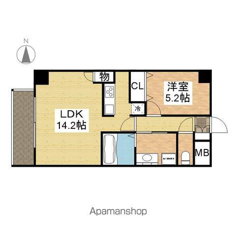リーヴァストゥーディオ丸の内(1LDK/2階)の間取り写真