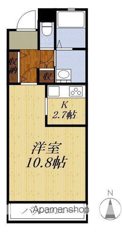 ヴェルチュ金山(1K/3階)の間取り写真