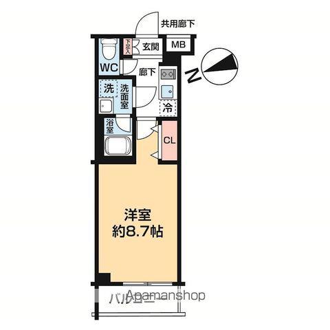 ARCOBALENO OHANAJAYA(1K/2階)の間取り写真
