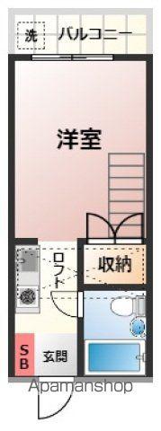 インパクト広瀬町2(ワンルーム/4階)の間取り写真