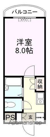 サバービア福輪(1K/1階)の間取り写真