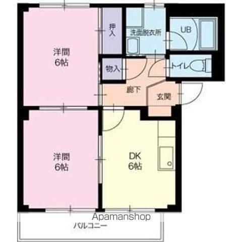 SURPLUS AVENIR(2DK/1階)の間取り写真