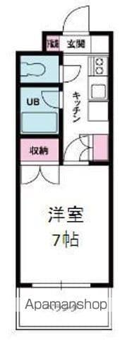 ジョイフル第3小坂(1K/3階)の間取り写真