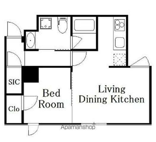DECOR BLOCCO OYAMA DUE(1LDK/3階)の間取り写真