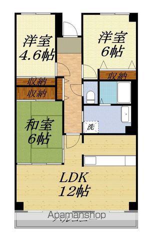 アートピア西ヶ崎(3LDK/9階)の間取り写真