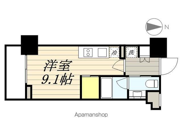 パークハビオ飯田橋(ワンルーム/5階)の間取り写真