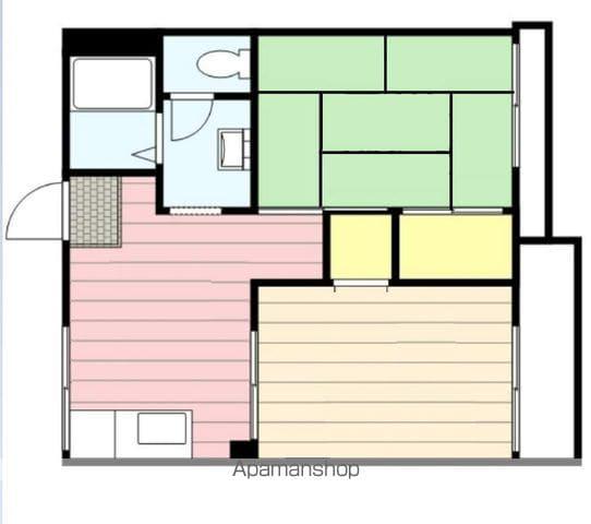 スカイパーク洋光台A(2DK/1階)の間取り写真