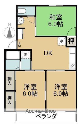 ハイツバンボ(3DK/1階)の間取り写真