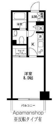 レジディア荻窪(1K/1階)の間取り写真