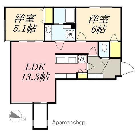 ラトリューゼ(2LDK/5階)の間取り写真