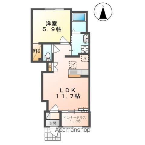 アレーズ25(1LDK/1階)の間取り写真