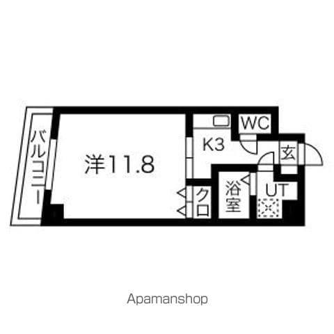 エクセレント名駅南(1K/2階)の間取り写真