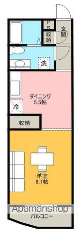リュミエール(1DK/2階)の間取り写真