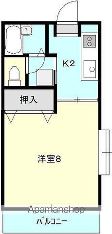 メゾンいけべ(1K/2階)の間取り写真