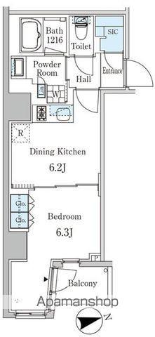 ザ・ライオンズフォーシア外神田(1DK/4階)の間取り写真