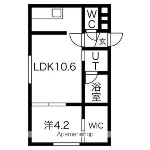 GALLEY-LA SOUEN(1LDK/4階)の間取り写真