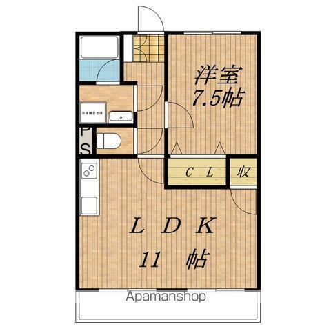 SURPLUS ONEハタダ(1LDK/1階)の間取り写真