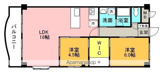 MKサンアトラス(2LDK/3階)の間取り写真
