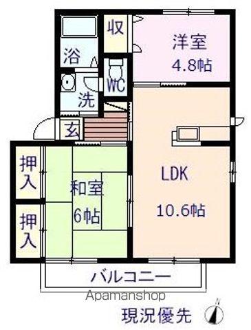 グランドメゾン明神(2LDK/2階)の間取り写真