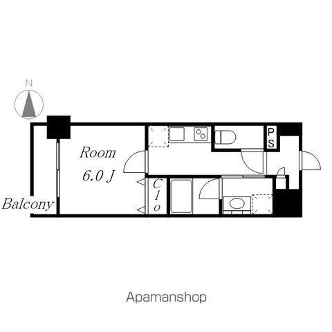 レガーロ(1K/2階)の間取り写真