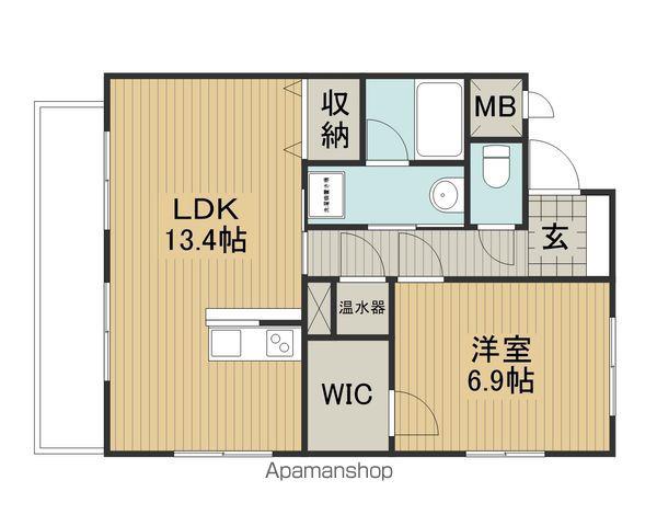 アヴァンティ(1LDK/2階)の間取り写真