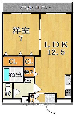 井田マンション(1LDK/2階)の間取り写真