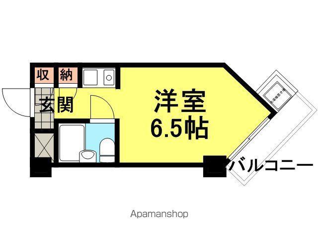 キューブAMX(1K/5階)の間取り写真