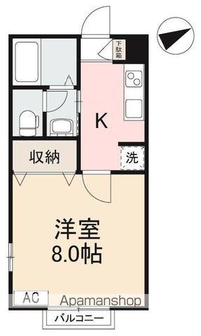 エイレガード(1K/1階)の間取り写真