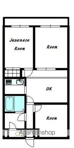 エマーユ久喜(3DK/2階)の間取り写真