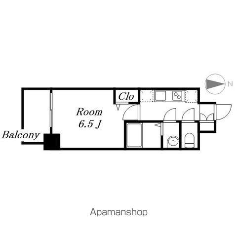 プレサンス名古屋菊井セルカ(1K/8階)の間取り写真